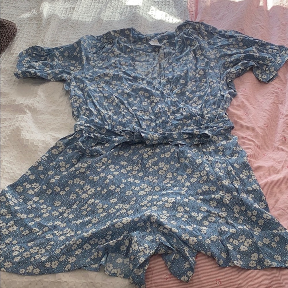 Flower Power Shorts Romper